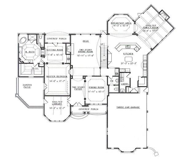 Ashley Manor European House Plan by Archival Design
