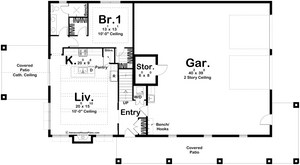 batenhorst barndominium - archival designs house plans, floor plan