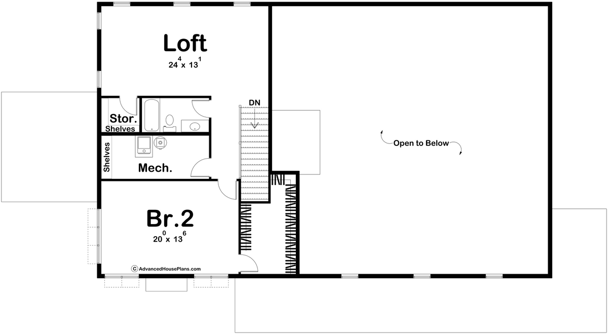 Batenhorst Barndominium Floor Plan - Second