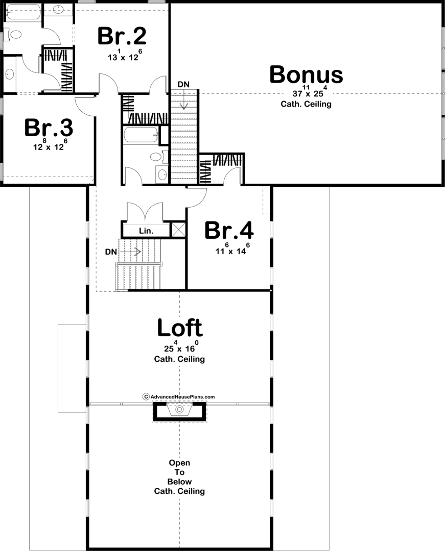 Broken Bow Barndominium Second  Floor Plan