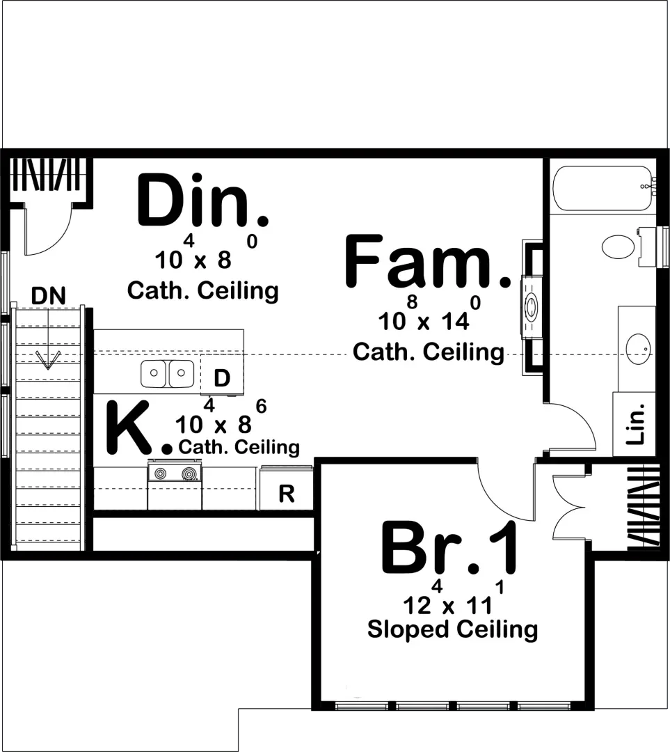 Colter Bay House Plan - Archival Designs House Plans, floor plan