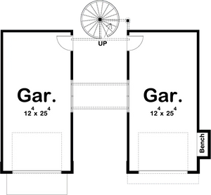 cordell garage plan - archival designs house plans, floor plan