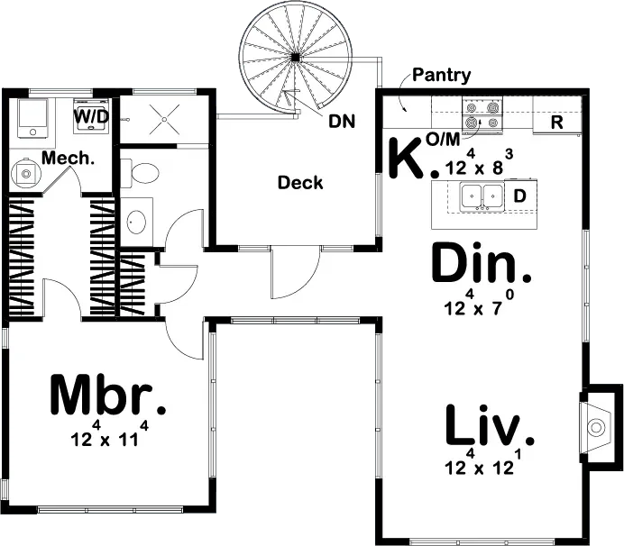 Cordell Garage Plan - Archival Designs House Plans, floor plan