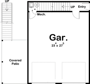 gideon garage plan - archival designs house plans, floor plan