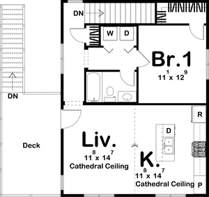 gideon garage plan - archival designs house plans, floor plan