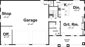 helena - archival designs house plans, floor plan