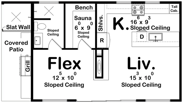 Regis Flats Pool House Plan 