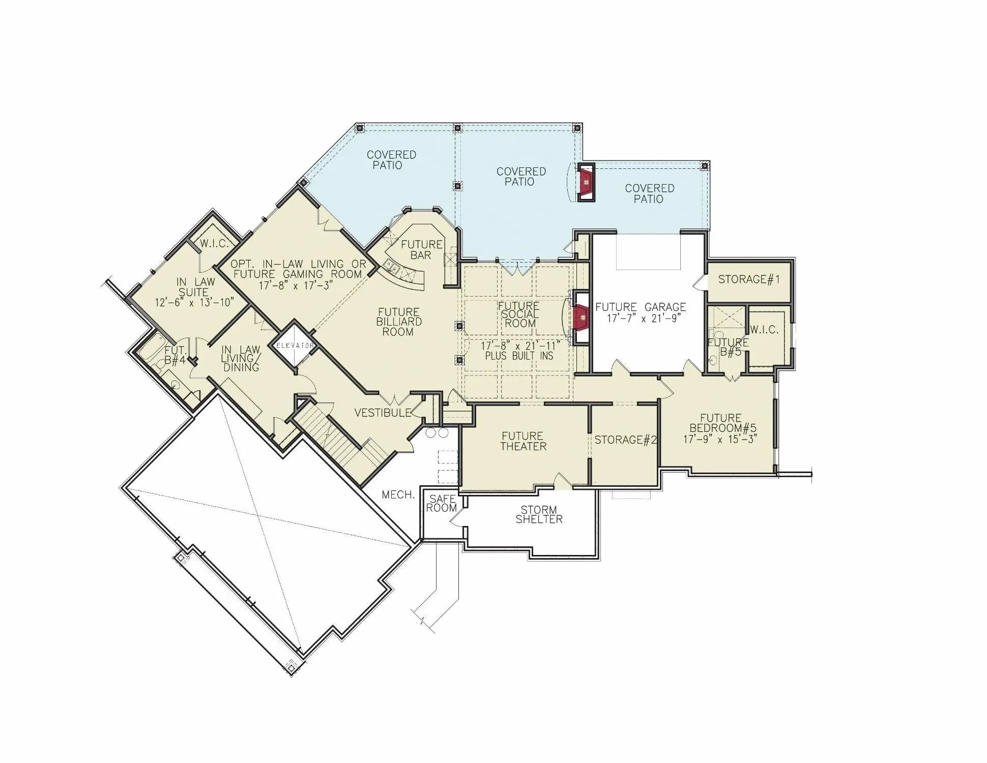 Tiger Creek C - Archival Designs House Plans, floor plan