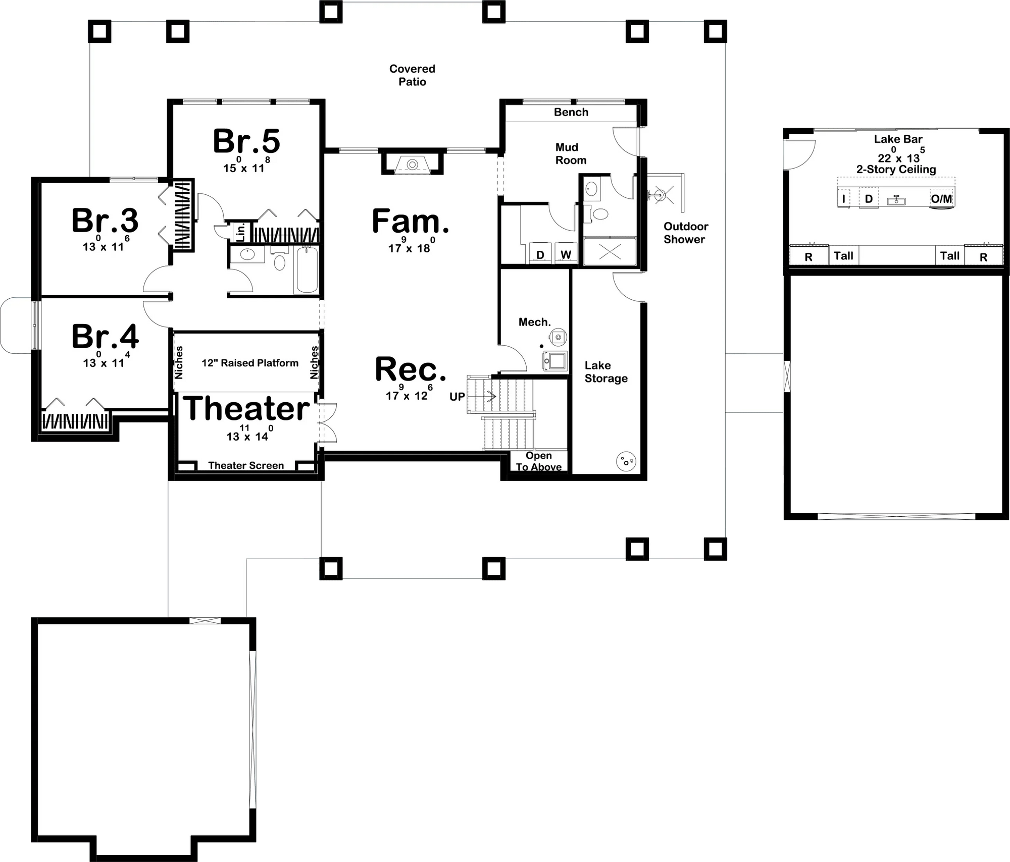 Valley View House Plan - Archival Designs House Plans, floor plan