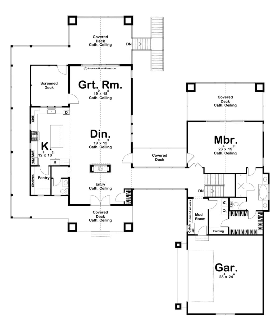 Walnut Creek First House Plan, floor plan