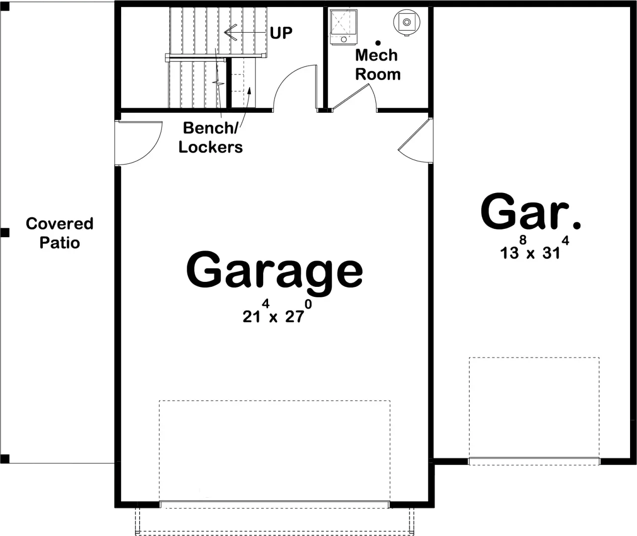 Willow Point Garage Apartment Plan - Archival Designs House Plans, floor plan