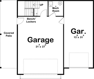 willow point garage apartment plan - archival designs house plans, floor plan