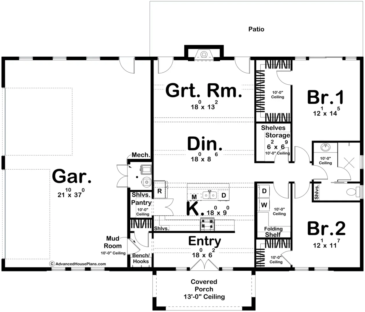 Winslow Pointe Barndominium - Archival Designs House Plans, floor plan