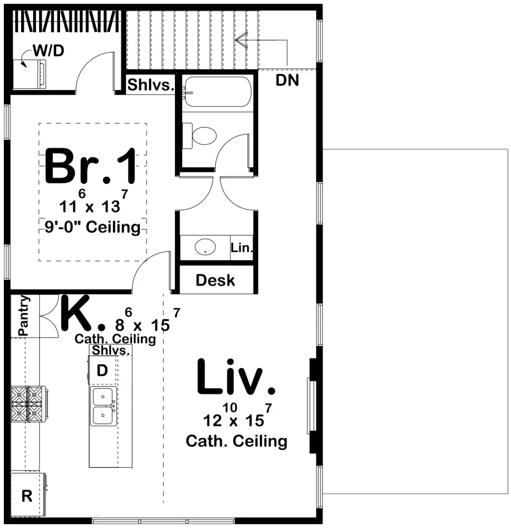 Wood River House Plan - Archival Designs House Plans, floor plan