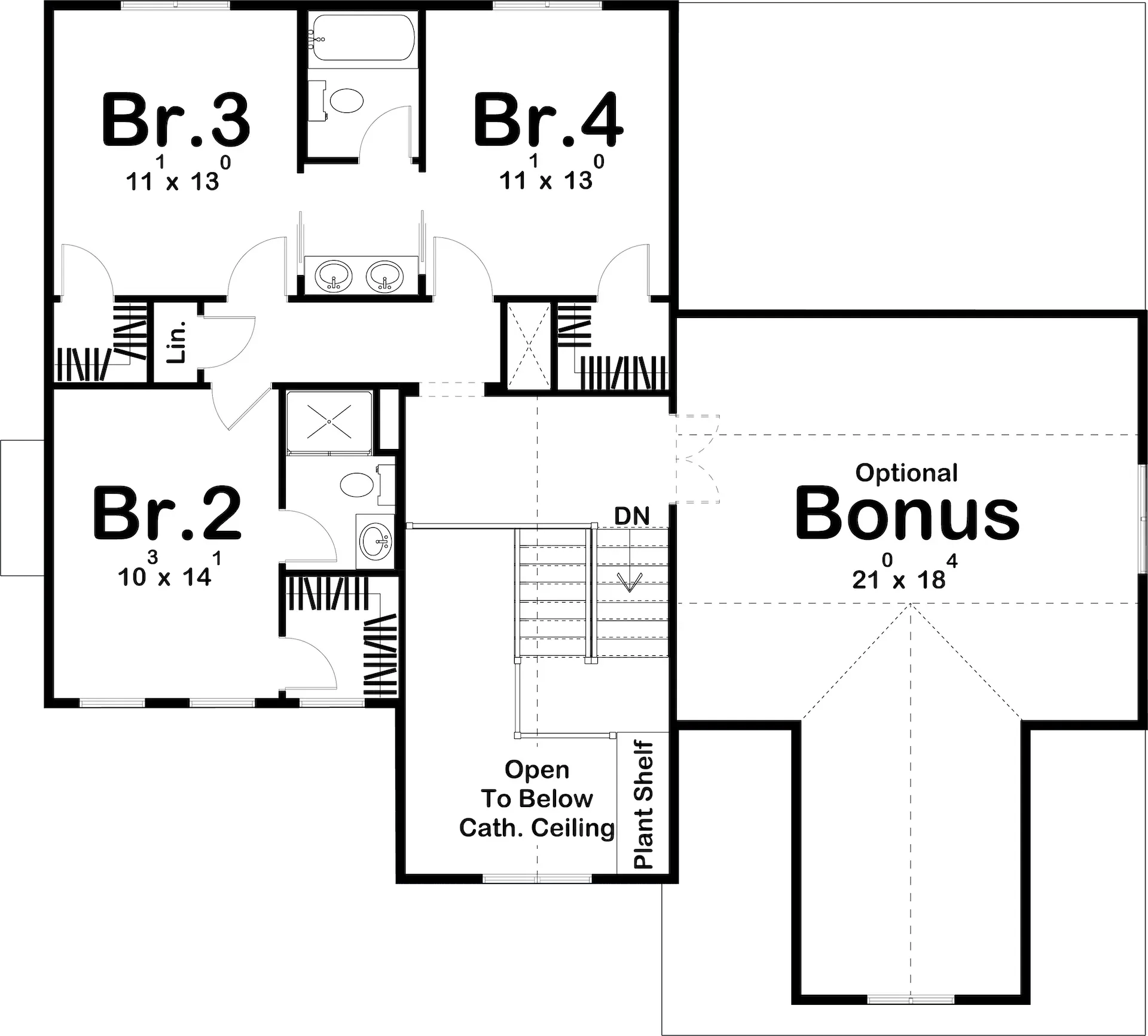 Woodward House Plan - Archival Designs House Plans, floor plan