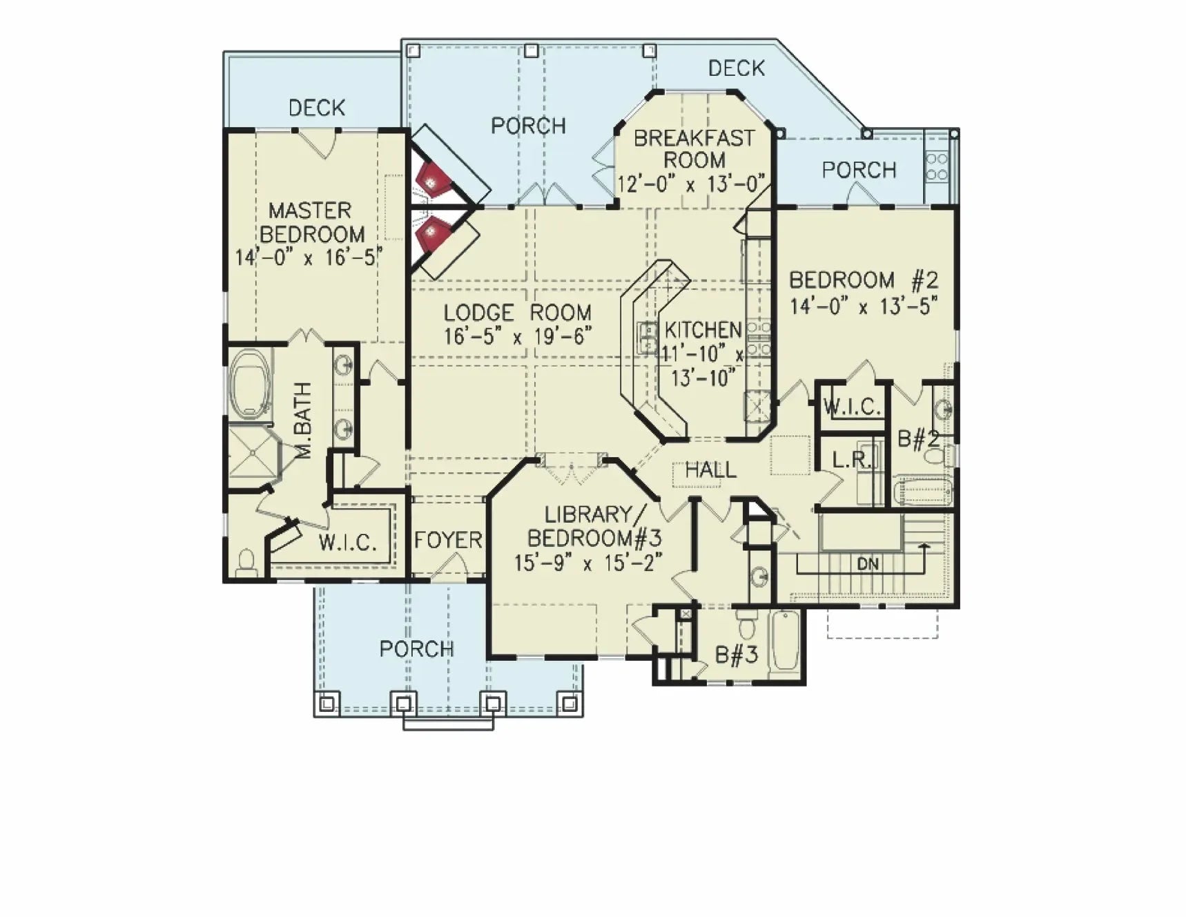 Sugarloaf Cottage floor plan