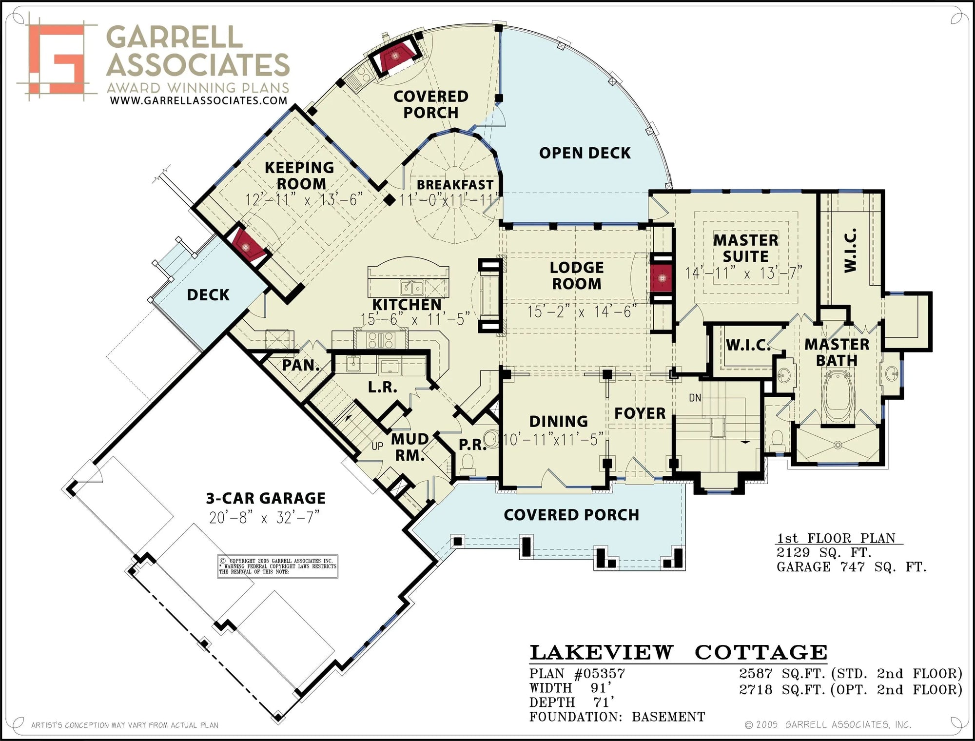 Lakeview Cottage floor plan