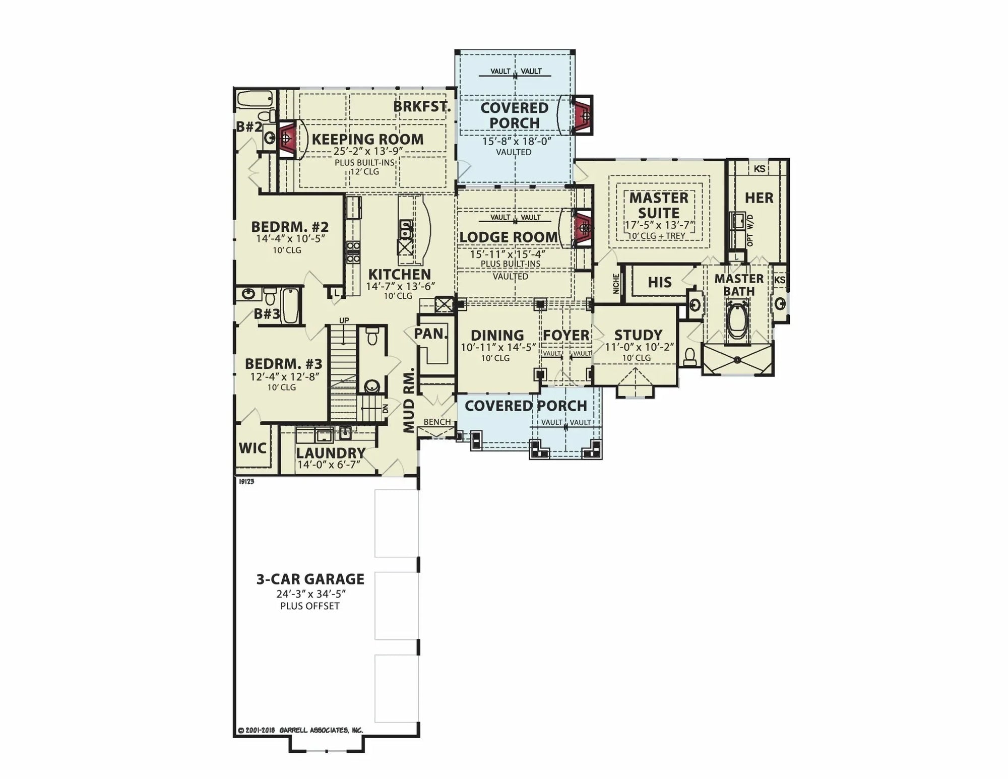 Woodfin Ridge D 3 Car floor plan