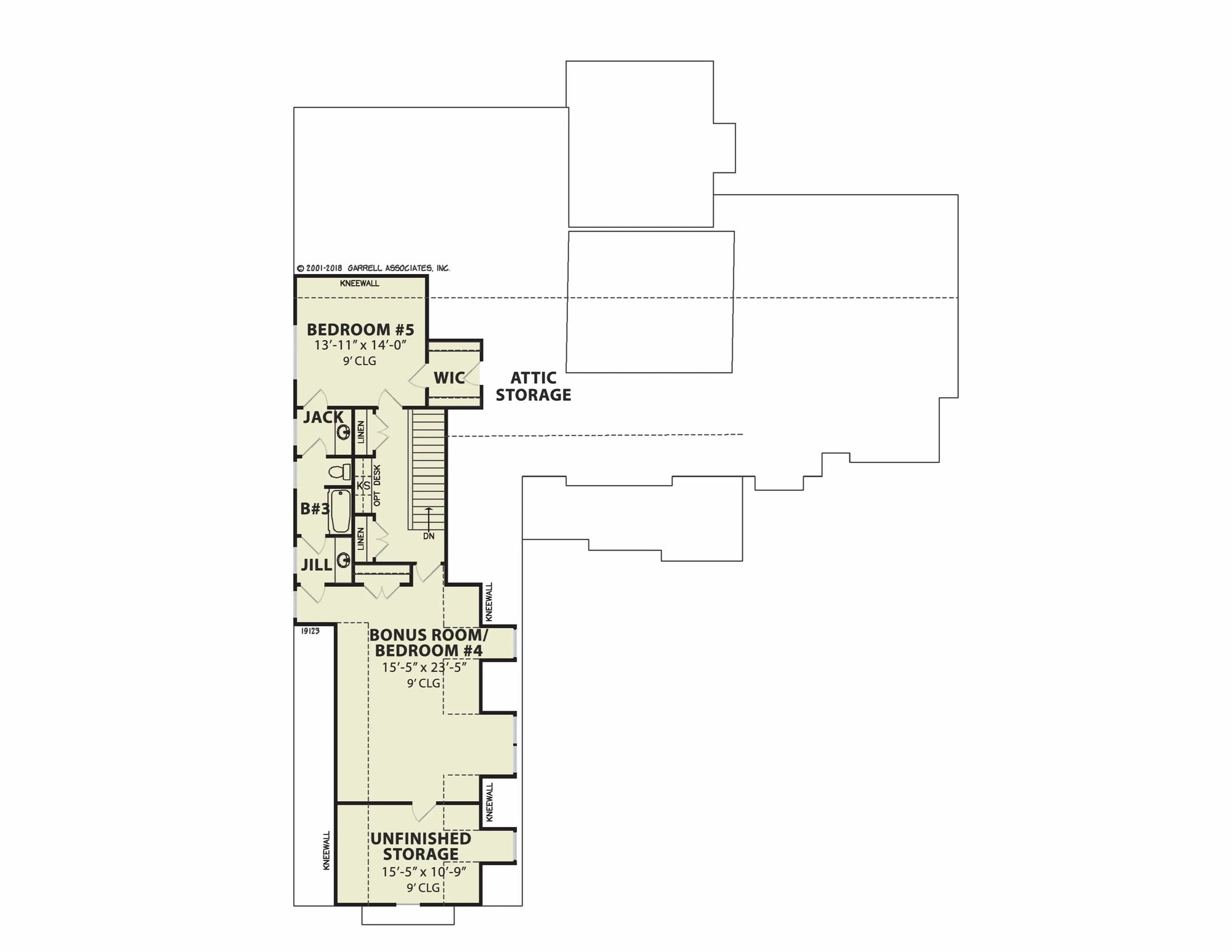 Woodfin Ridge D 3 Car floor plan