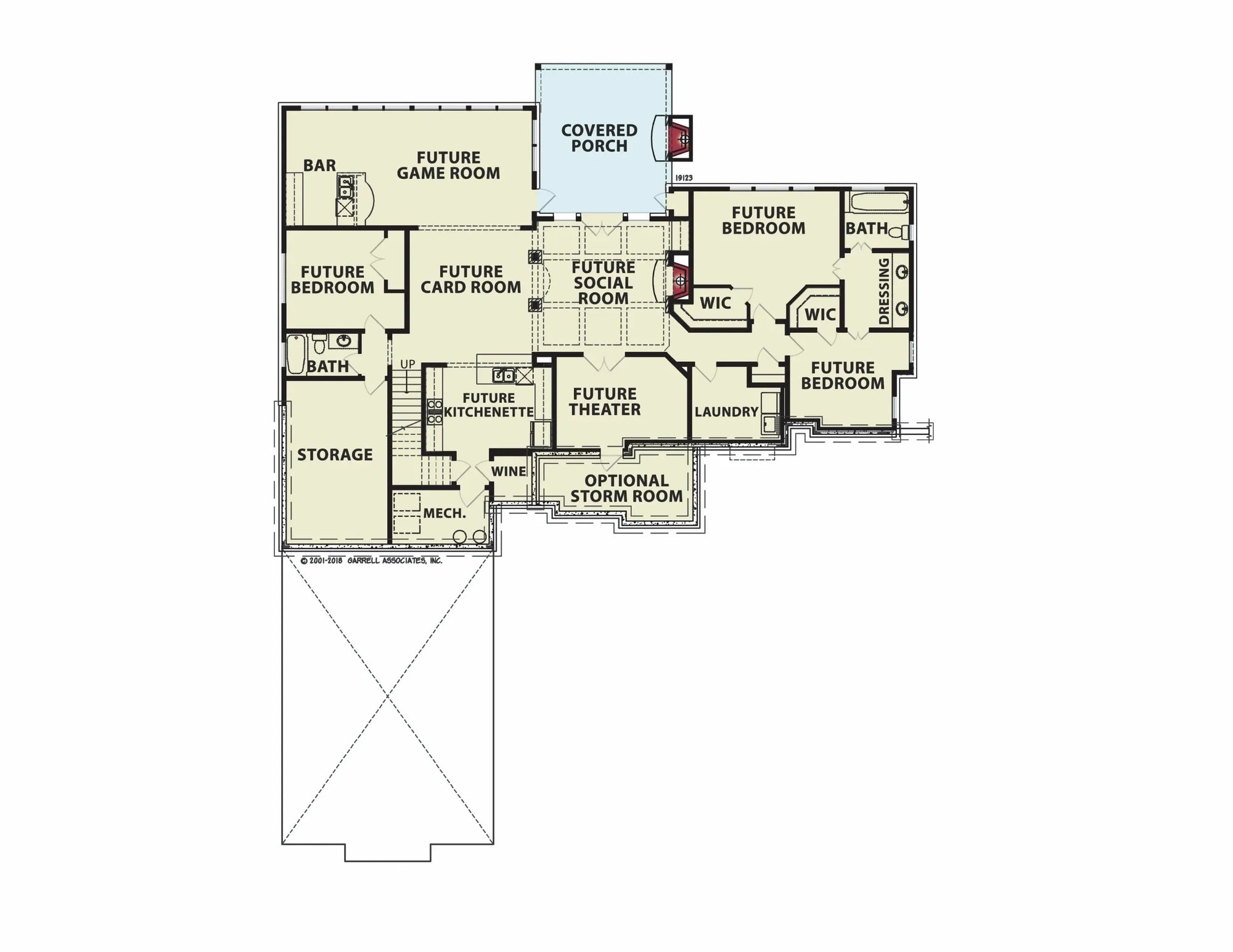 Woodfin Ridge D 3 Car floor plan