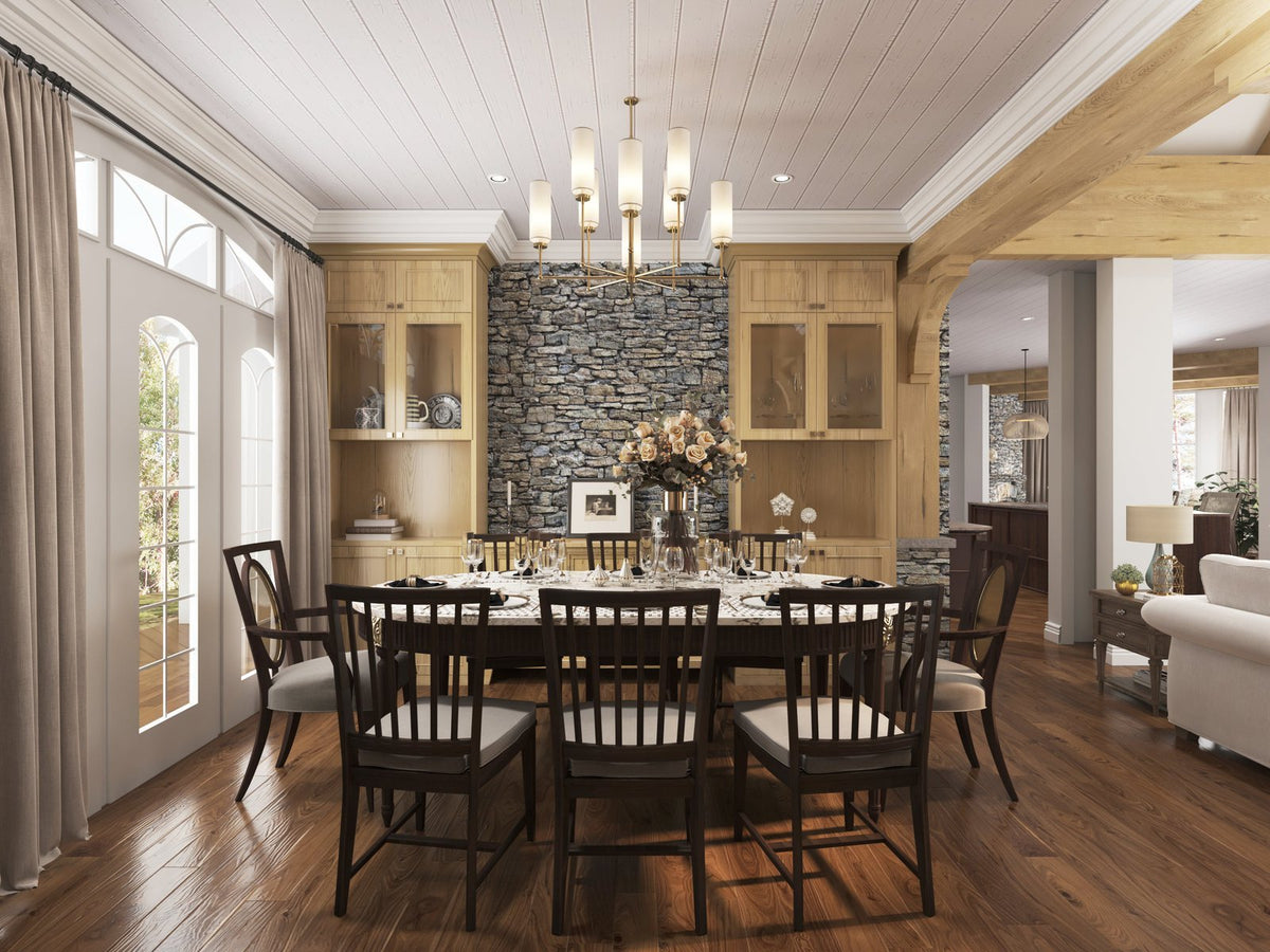 Chestatee River Cottage A House Plan - Dining Room