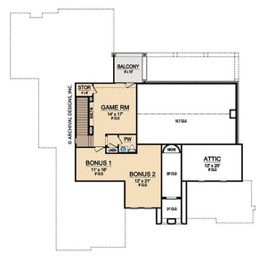 abston lane house plan - archival designs house plans, floor plan