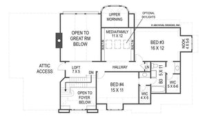 adare manor house plan - archival designs house plans, floor plan