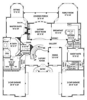 alexandra house plan - archival designs house plans, floor plan