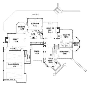 amboise house plan - archival designs house plans, floor plan