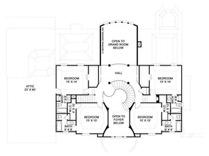 ashlott house plan - archival designs house plans, floor plan