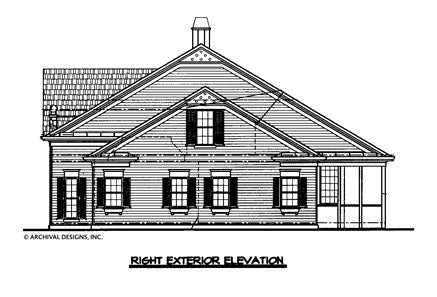 Audelle House Plan Elevation Right