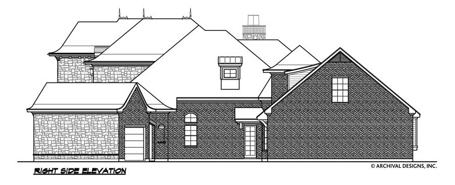 Augusta House Plan House Plan - Right Elevation