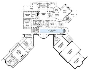 balmoral house plan - archival designs house plans, floor plan