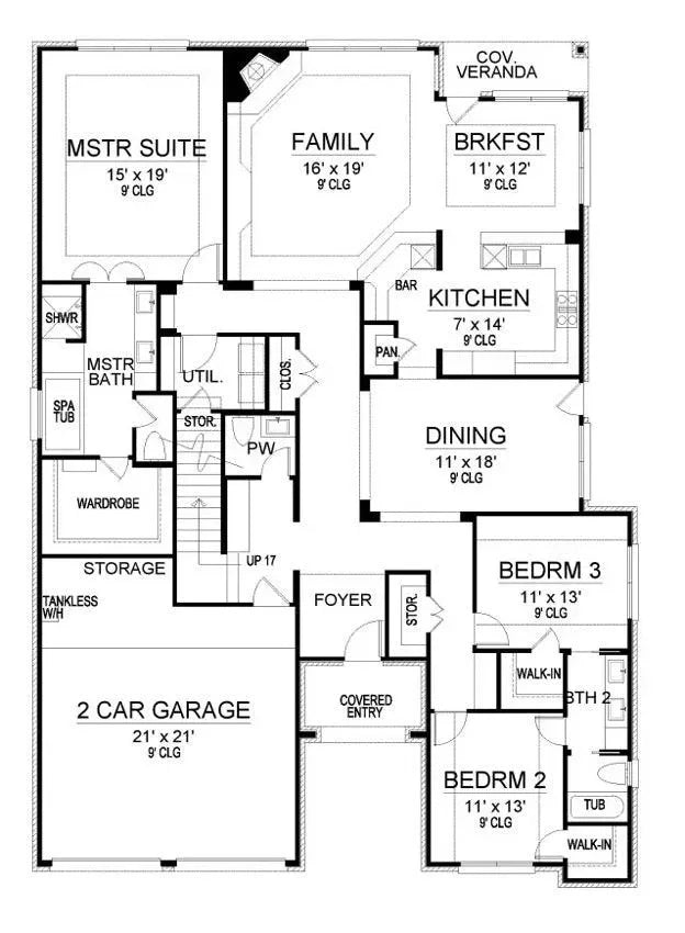 Bar Harbor House Plan - Archival Designs House Plans, floor plan