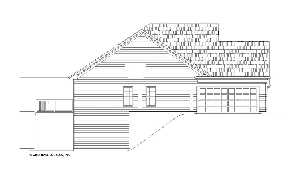 Bluegrass House Plan - Elevation Left