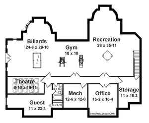 bowen house plan - archival designs house plans, floor plan