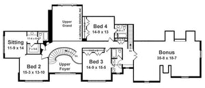 bowen house plan - archival designs house plans, floor plan