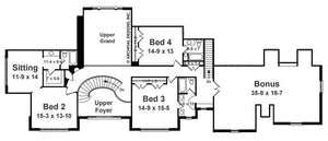 bowen house plan - archival designs house plans, floor plan