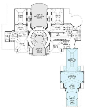 breakers house plan - archival designs house plans, floor plan