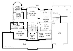 broadstone lodge house plan - archival designs house plans, floor plan