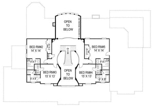 broadstone lodge house plan - archival designs house plans, floor plan