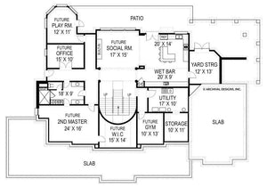 broadstone place house plan - archival designs house plans, floor plan