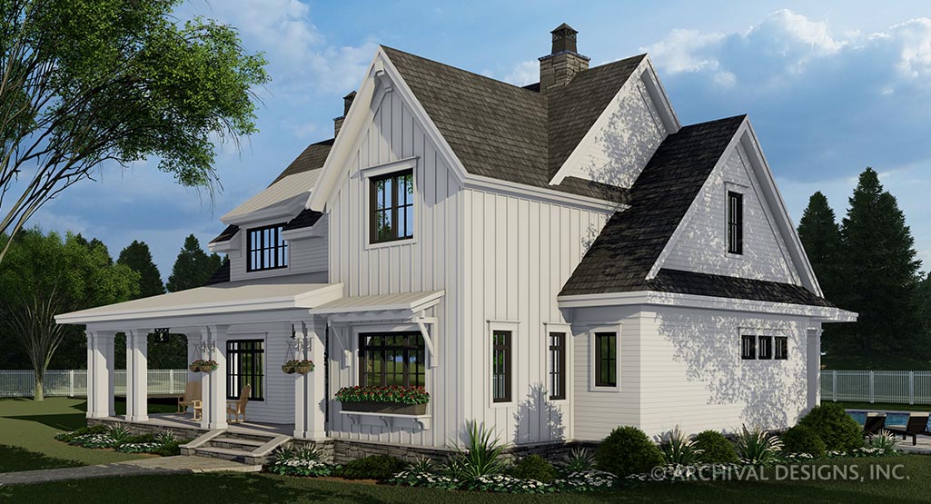Brookside Farm House Plan - Front Right