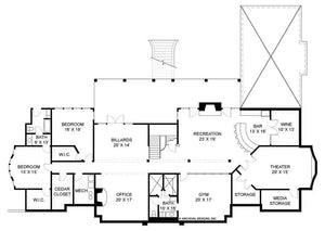 buckingham house plan - archival designs house plans, floor plan