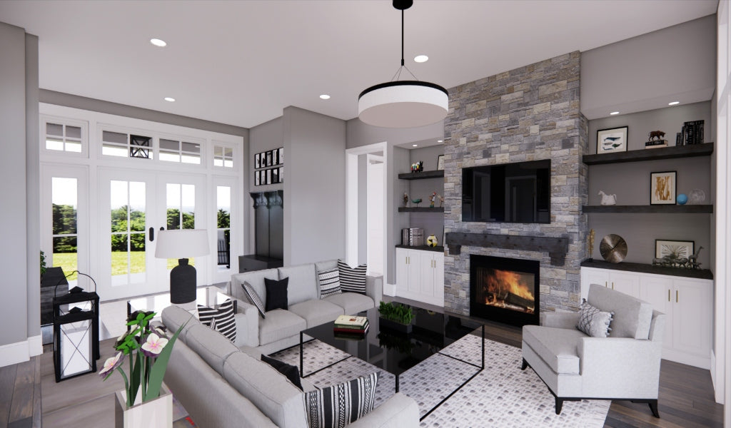Rock Creek House Plan - Living Room
