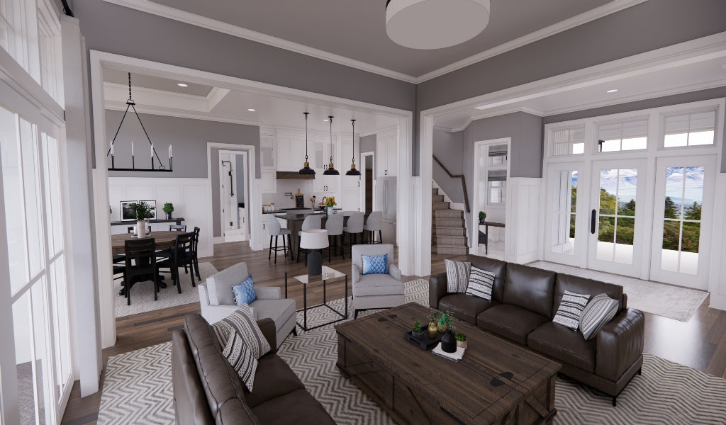 Shadow Brook House Plan-Living Room