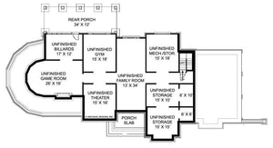 chateau melliant house plan - archival designs house plans, floor plan