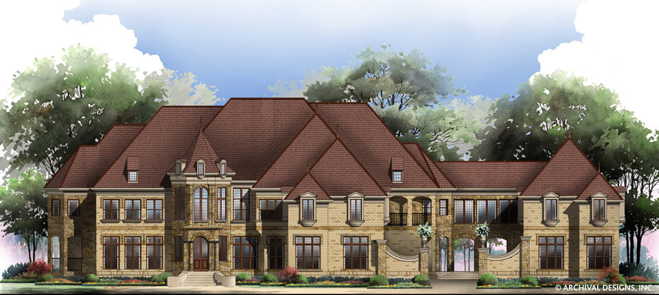 Chateaubriand House Plan - Front