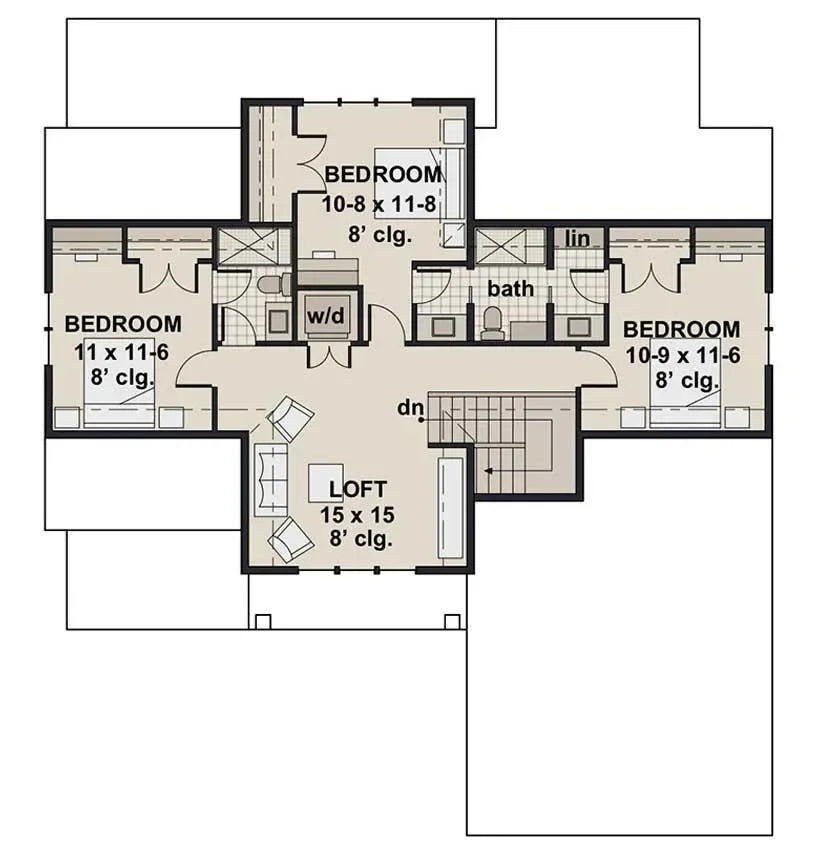 Cherry Pond Farm House Plan - Archival Designs House Plans, floor plan