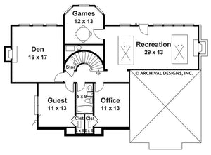 chesborough place house plan - archival designs house plans, floor plan
